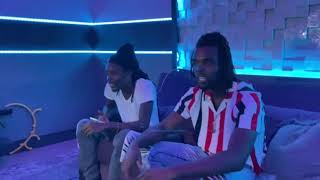 Nation Boss alongside yaksta vibing to "Emotion" in studio