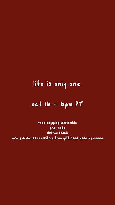 hiii youtube , some more info about my brand if you care :)