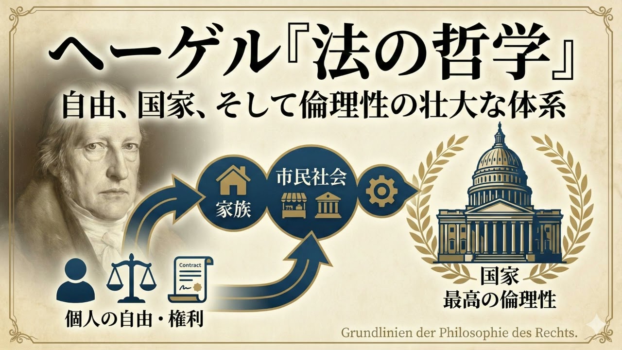 ヘーゲル『法の哲学』 自由、国家、そして倫理性の壮大な体系 - YouTube