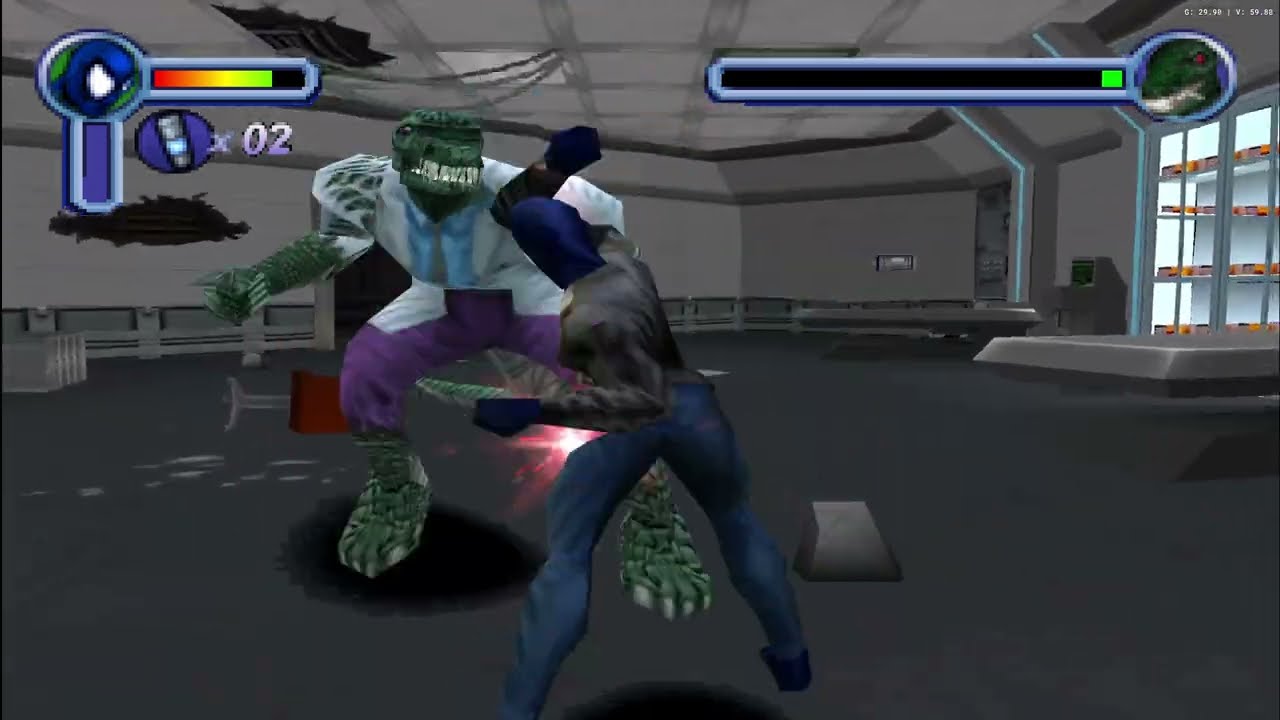 Spider-Man vs The Lizard (Hard Difficulty/Melee Only/No Webbing/No Serum)