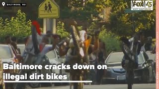 Baltimore cracks down on illegal dirt bikes, seizes five following resident's tip