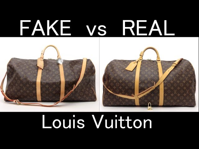 FAKE vs REAL. Louis Vuitton Monogram Keepall bandouliere 60 