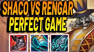 Shaco Vs Rengar  Perfect Game 0 Deaths  Ad Bruiser Shaco Jungle S15