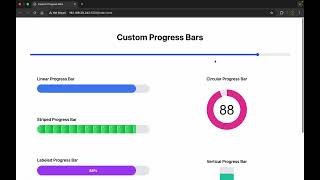 🚀 6 प्रकारचे Progress Bars | HTML + Tailwind CSS + JS