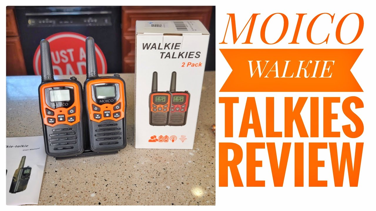 Walkie Talkies, MOICO Long Range Walkie Talkies for Adults with 22 FRS  Channels, Family Walkie Talkie with LED Flashlight VOX LCD Display for  Hiking