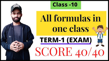 Class 10 Maths | Half Yearly Exam | All chapters important formulas | Cbse exam 2022-23