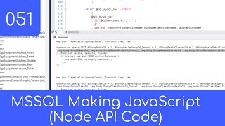 051 - Making MSSQL Build JavaScript Code - SQL Master Data Management