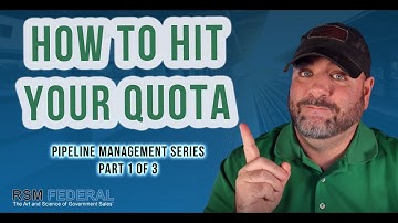 162 - How to Hit Your Quota - Pipeline Management Series - Part 1 of 3