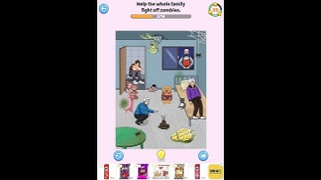 Brainy Prankster Level 21 | Help the Whole Family Fight Off Zombie | Funny Walkthrough #viralshorts