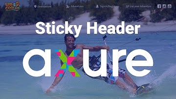 How to create sticky header in Axure RP PRO