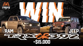 WIN This Supercharged Jeep Wrangler 392 OR This RAM1500 TRX Hellcat from Forged4x4! by Forged 4x4 3,784 views 1 month ago 1 minute, 34 seconds