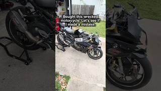 Part 1 of rebuilding this 2012 bmw s1000rr. Come along for the journey #copart #salvageyard #rebuild