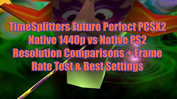 TimeSplitters FP PCSX2 Native 1440p vs Native PS2 Resolution Comparisons + Frame Rate Test