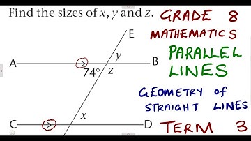 Mathematics Grade 8 Geometry Of Straight Lines Parallel Lines Term 3@mathszoneafricanmotives