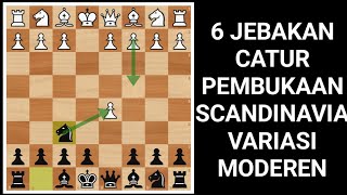 6 Scandinavian chess opening traps modern variations