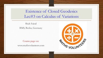 Manifolds & Affine Connection| Lec#3 on Calculus of Variations| Shah Faisal| www.mathsvolunteers.con