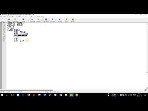 assembly language programming in bangla-ASCII code print