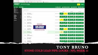 Tony Bruno Stone Cold Lead Pipe Locks Nfl Week 11