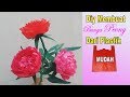 how to make peony flower-cara buat bunga plastik