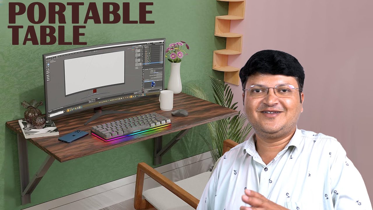 "Best Portable Table for Small Work Space – Unbox & Full Review!" 🔥