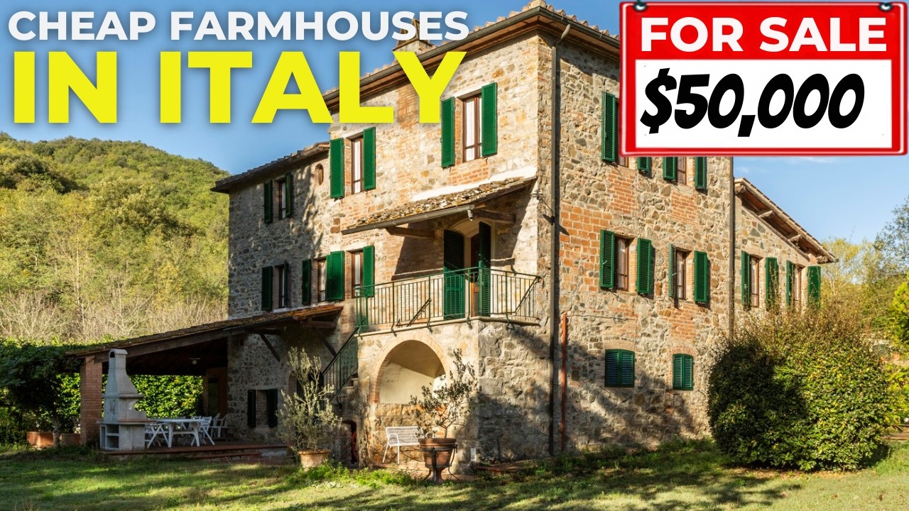 Affordable Farmhouses in ITALY From $50K | Move-in Ready 2026