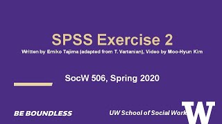 506 SPSS Exercise 2