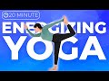 20 minute morning yoga for energy  strong glutes toned core  defined legs