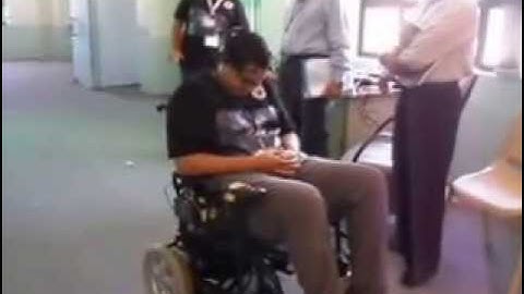 Wheelchair controlled via Brain Computer Interface (BCI) demonstration