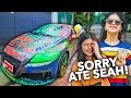 SPRAY PAINTING My Sisters CAR PRANK!! (Sorry Ate!) | Ranz and Niana