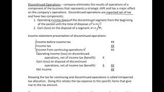 Income Statement 2 - Discontinued Operations