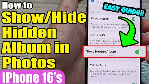 📸 How to Show/Hide Hidden Album in Photos on iPhone 16/16 Pro Max 📱 iOS 18