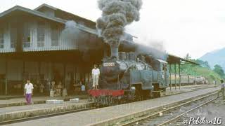 Kereta Api Cibatu Garut Cikajang 1978  Aktifitas Loko Cc5030 Cc1007 C1116 C1127 Di Stasiun Cibatu