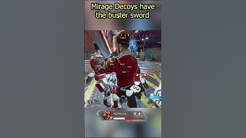 Mirage Decoys have the Buster Sword #apex #shorts #apexlegends