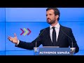 Rueda de prensa de Pablo Casado