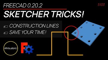 🔥 When To Use FreeCAD Construction Lines - FreeCAD Sketcher Tutorial - Learn CAD Online