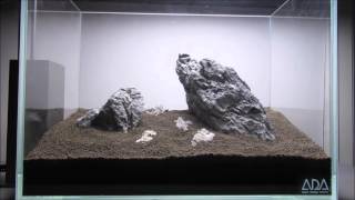 ADA Mini S Iwagumi 'Hidden' Day 1