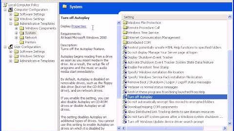 How to Disable Autorun in Windows XP