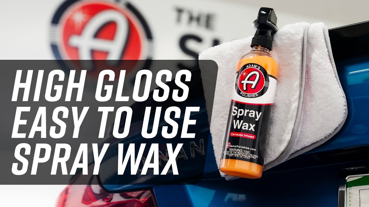 Adam's Spray Wax Gallon - Premium Infused Carnauba Car Wax Spray for Shine, Polish & Top Coat Paint Protection | Car Wash Enhancer & Clay Bar