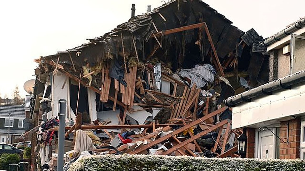 Man dies after large explosion destroys house - YouTube