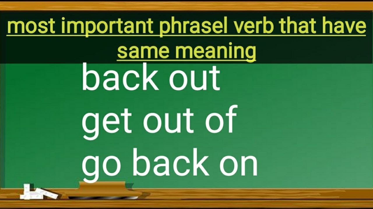 Unlock the Secrets of English Exploring Phrasal Verbs with Synonymous