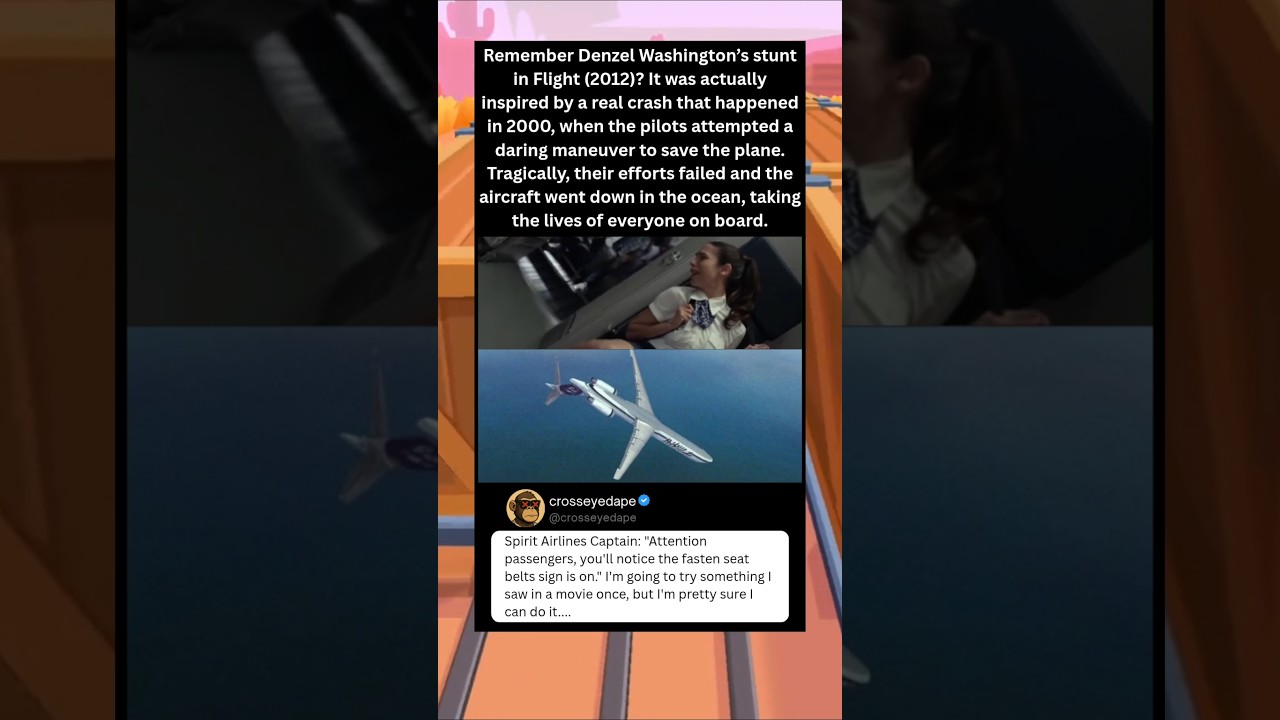 Remember Denzel Washington’s stunt in Flight (2012)? It was actually inspired by a real crash