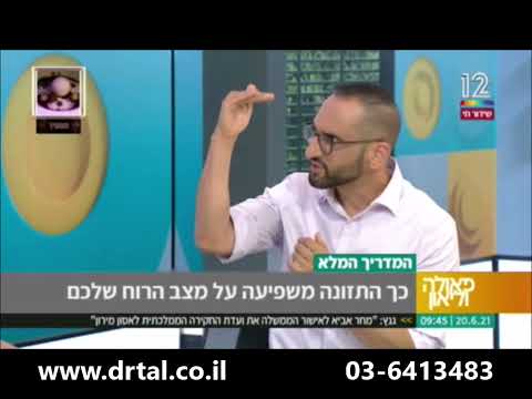 איך תזונה משפיעה על חרדה ודיכאון - ד"ר אילן טל על זעפרן ועל שימוש בתוספי תזונה בטיפול בדיכאון וחרדה