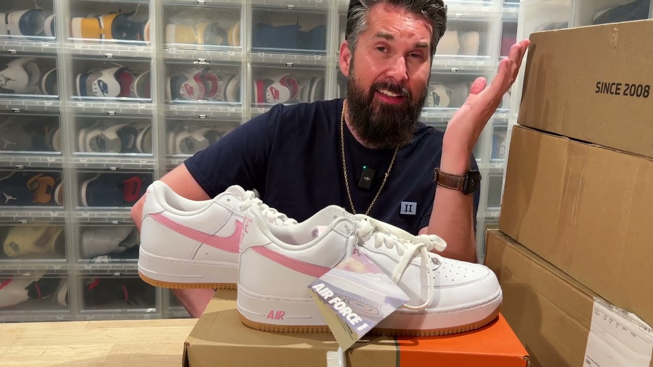 Unboxing : Nike Air Force 1 Low Retro Color of the Month Pink Gum