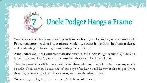 Uncle Podger Hangs A Picture Class 7 Explanation In Hindi Of Jasper English Chapter 7 ICSE
