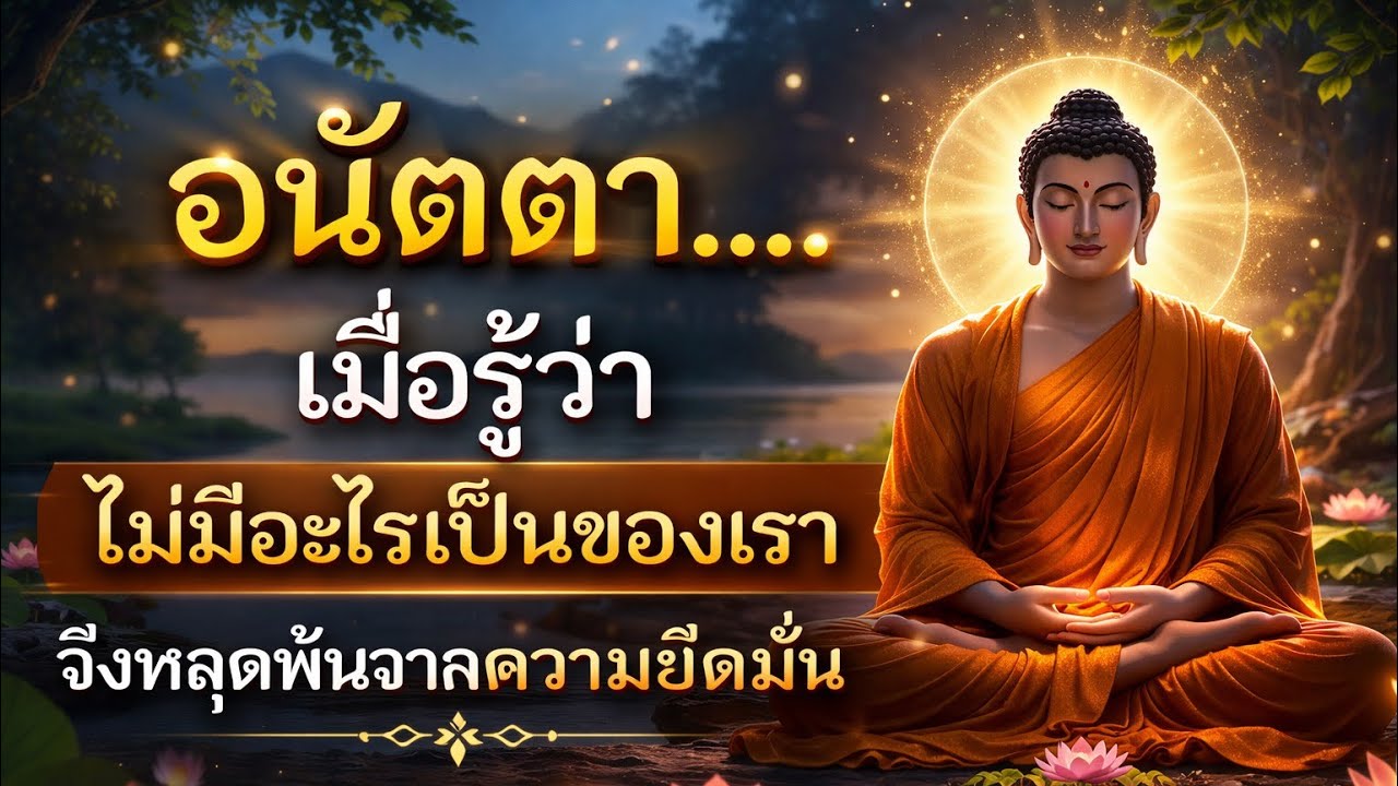 'อานัตตา' ยึดเมื่อไหร่ ทุกข์เมื่อนั้น ปล่อยคำว่า‘ของฉัน’ แล้วใจจะเบา#ฟังธรรมะก่อนนอน#อนัตตา#วางอีโก้