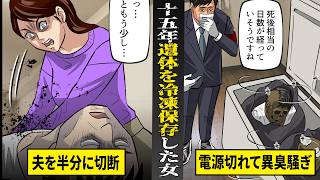 【実話】夫を殺害して半分に切断...15年間も冷凍保存して隠していた女。冷凍庫の電源が切れ...異臭騒ぎで発覚。