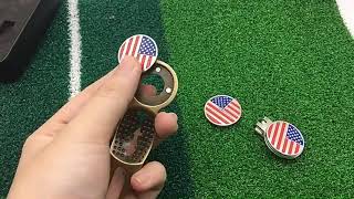 Custom Golf Divot Tool, Ball Marker & Hat Clip Set