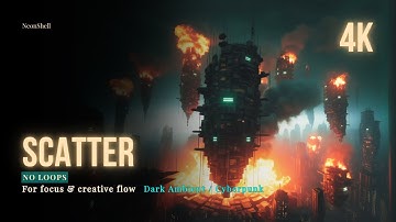 SCATTER [4K] — Dark Ambient for Focus / Cyberpunk Visual Album (24-min, No Loops) | NeonShell 02