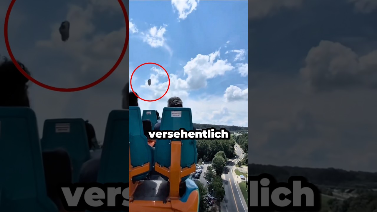 Jemand verlor seinen Schuh auf der Achterbahn… 😳