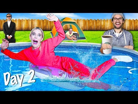 LAST TO LEAVE Backyard Wins $10,000 - Challenge (Is the Game Master over?) | Rebecca Zamolo